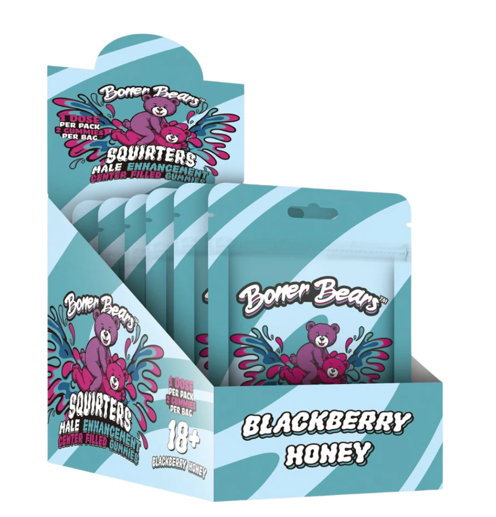 Squirters para Hombre Enhancement Gummies [Blackberry Honey] 1pz